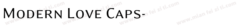 Modern Love Caps字体转换